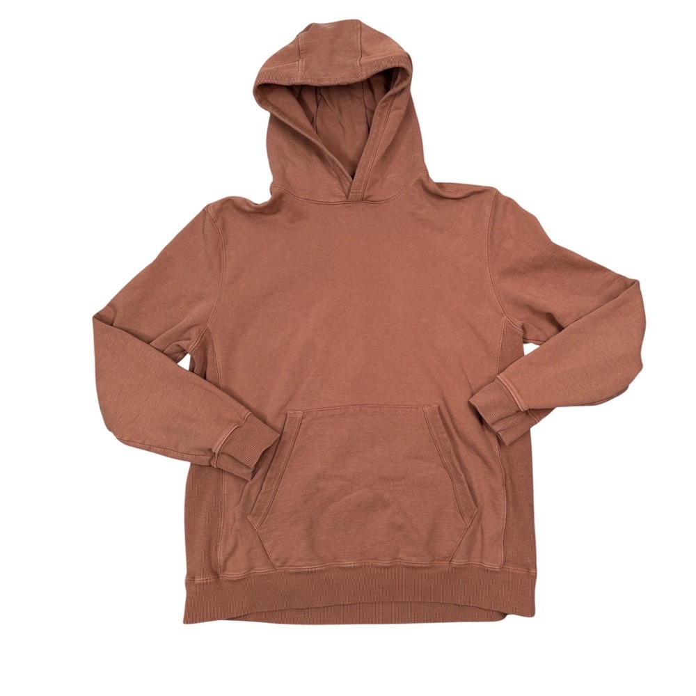 Taylor Stitch Hoodie Mens 42 Brown Organic Cotton Hemp Pullover Sweatshirt